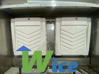 Máquina de Hielo Comercial WICE de Doble Cabezal, Alta Potencia, Producción Diaria de 900 kg, Almacenamiento de Hielo de 450 kg, Ideal para Lugares con Alta Demanda