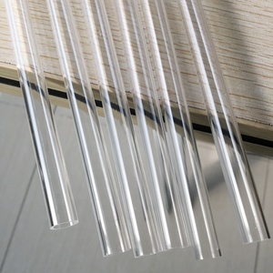 Tube en acrylique transparent, tube en plastique coloré avec bouchons, emballage en tube - Product Image 5