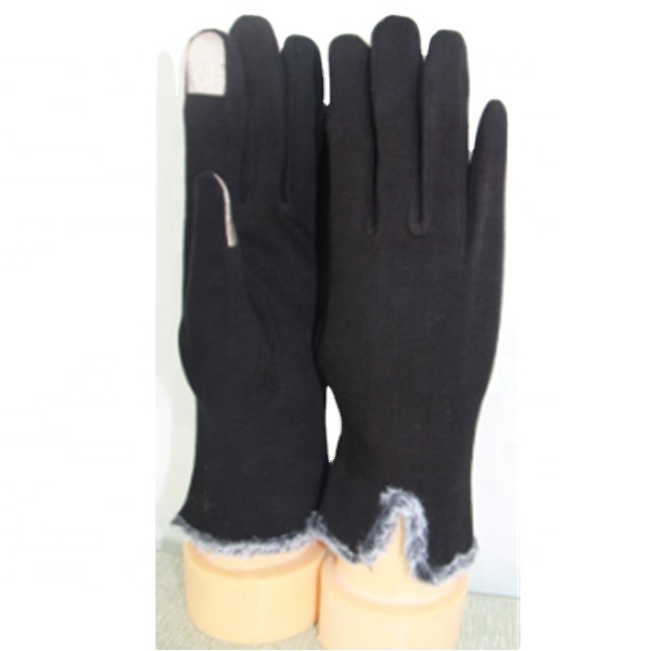 Зимние мягкие теплые женские бархатные перчатки, перчатки на весь палец с сенсорным экраном, уличные Защитные женские перчатки