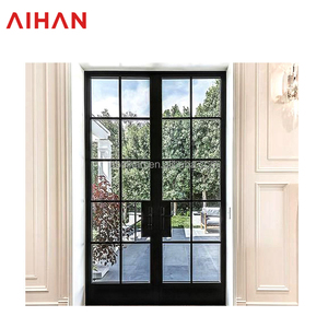 AIHAN US Custom ized Traditionelle Schmiedeeisen Eingangstür Retro-Stil Modernes Design Diebstahls icherung für Außen anwendungen - Product Image 1