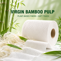 Papier toilette en bambou Qixing OEM ODM, 10 rouleaux, en pure pâte de bambou, jetable, doux, 3 plis, haute ténacité, sans peluches, absorbant
