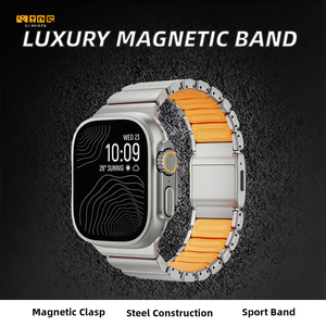 สายนาฬิกาข้อมือแบบสปอร์ตหัวเข็มขัดแม่เหล็กสแตนเลสสำหรับ Apple Watch Series 11-5 SE ขนาด 49 มม. - Product Image 2