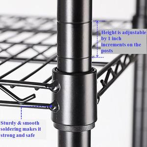 Estante de estante de metal de alambre de acero ajustable <span class=keywords><strong>industrial</strong></span> comercial de 5 niveles 48 "l X 18" W X 60 "H Soportes y estantes de almacenamiento <span class=keywords><strong>industrial</strong></span> - Product Image 3