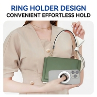 Support de téléphone magnétique en alliage de zinc TKT, pliable, rotation à 360°, support de doigt, béquille universelle, support de bureau pour téléphone