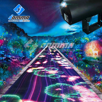Simulateur AR de projecteur interactif tout-en-un d'extérieur pour multi-usages avec des fonctionnalités de simulation de réalité d'augmentation immersive