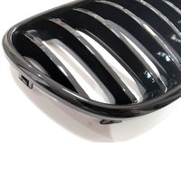 Grille avant noire à barre unique de qualité supérieure pour BMW X3 F25 LCI 2014-2017, en ABS brillant
