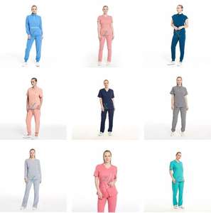 Costume de travail du personnel médical, ensembles de tenues décontractées, extensibles pour femmes, vêtements de sport pour infirmières, Jogger, uniformes de gommage d'hôpital tissés pour femmes - Product Image 6