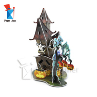 Kit de bricolage maison hantée en mousse 3D, jouet éducatif d'assemblage effrayant pour Halloween, idéal pour les cadeaux - Vente chaude