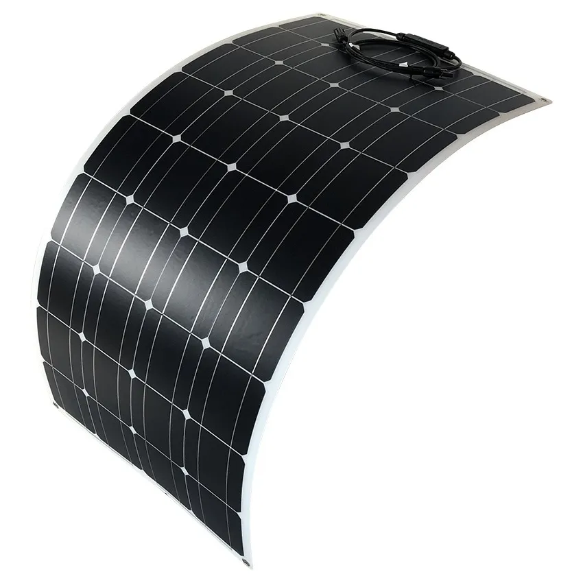 JCN 고효율 100w 단결정 PV 18V 유연한 태양광 패널 투명 유연한 태양 전지판