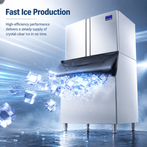 Máquina de Hielo Comercial HELAXEN de 1000 kg por Día, de Acero Inoxidable con Motor para <span class=keywords><strong>Restaurante</strong></span> - Product Image 2