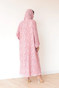 Abaya musulmane LEDUO personnalisée, décontractée, printemps, pour femme, en viscose unie, longueur cheville, manches ouvertes, pour Diwali - Product Image 3