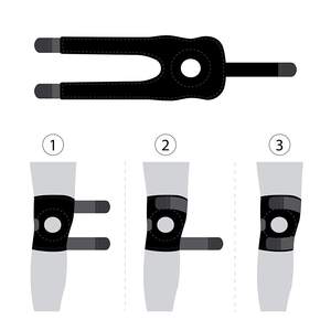 Soutien de <span class=keywords><strong>Tendon</strong></span> par Compression ajustable pour hommes et femmes, attelle pour le genou, le récupération, les blessures, l'arthrite, la course, l'entraînement de la course - Product Image 6