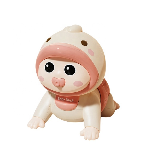 Custom Wholesale Baby Toys Early Education Electric Baby Learning Crawl Dolls Crawling Guided Storytelling Singing Doll