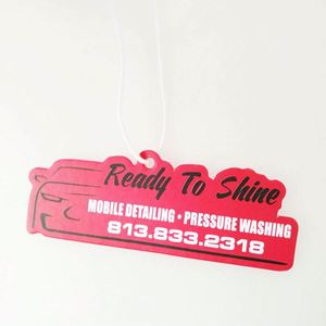 Ambientador de Papel para Auto con Aroma Personalizado e Impresión de Logotipo Personalizado - Product Image 1