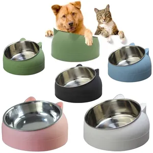 1 pièce, gamelles modernes automatiques en acier inoxydable et plastique réglables pour animaux de compagnie, pour chats et chiens, capacité de 200 ml - Product Image 5