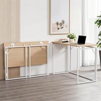 Bureau pliant moderne et ergonomique en fer, réglable en hauteur, robuste, pour usage commercial, mobilier de bureau, bureau à domicile et étude