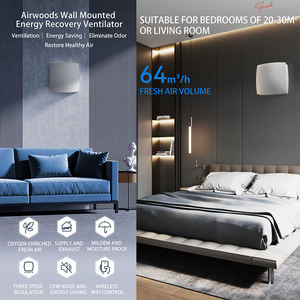 Purificateur d'air mural ERV Pompe à chaleur Conduits HRV Ventilation à récupération d'énergie ERV sans conduits Système commercial Electrolux avec climatisation - Product Image 3