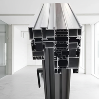 Nouvelle Porte Accordion Minimaliste en Aluminium pour Villa, à Rupture de Pont Thermique, Double Vitrage Trempé, Extérieure, Pliante, Coulissante, pour Patio et Hôpital