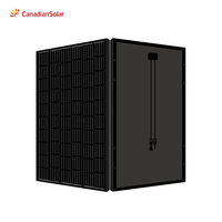 Panneaux solaires CSI Solar Planet Mono Half Cell N-Type HJT TUV 450W 500W 550W 600W Bifaciaux Tout Noir