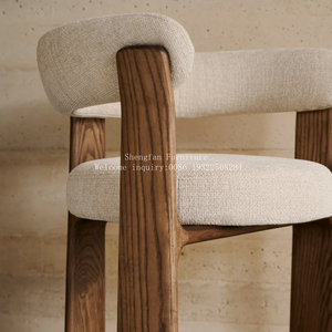 Sedia in Legno Massello Moderna per Sala da Pranzo, Giardino, Stile Country, Marrone, Africana, Francese, Grandi Quantità, Basso MOQ - Product Image 4