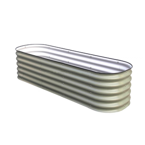 Bac de jardin elliptique carré auto-arrosant écologique en acier galvanisé pour légumes et plantes vertes, idéal pour la maison et la vente en gros, fabriqué en Chine - Product Image 5