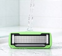 Cartouches de rasoir en acier inoxydable à 6 couches, lames de rechange, fourniture d'usine, recharges de rasoir pour hommes, OEM ODM, logo personnalisé