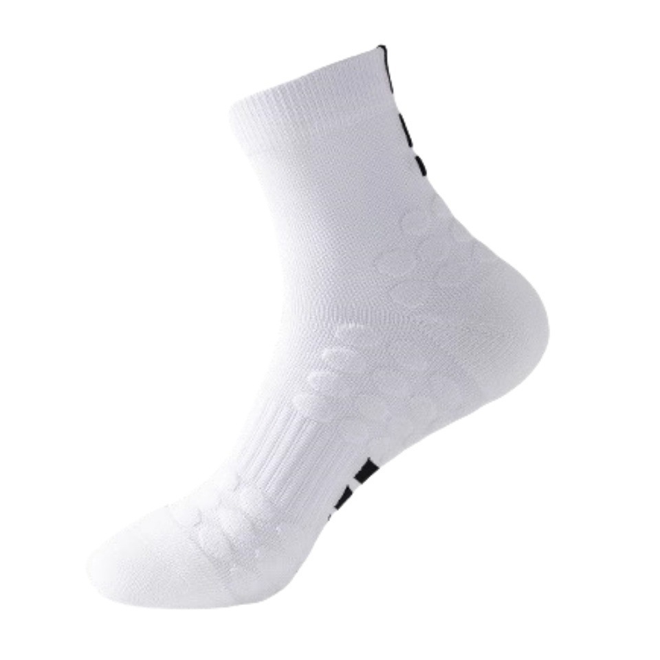 White socks with black soles (cotton)
