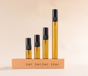 2ml 3ml 5ml 10ml nước hoa nhỏ Atomizer hổ phách lọ mẫu chai thủy tinh với nhựa bơm phun Mini Tester chai - Product Image 1