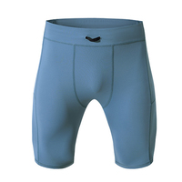 Shorts de compression ajustables pour hommes avec cordon de serrage, poches latérales, séchage rapide, pour la course, la performance, la gym et l'entraînement athlétique