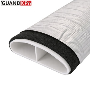 Tuyau en ABS en forme de D, isolé et résistant à la compression, 134*44mm, <span class=keywords><strong>isolation</strong></span> en caoutchouc de 5mm, pour système à cinq constantes, directement de l'usine - Product Image 1