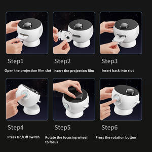 2024 nuevas películas lámpara de proyección de enfoque Ultra claro inalámbrico <span class=keywords><strong>Galaxy</strong></span> Star proyector altavoz estrellado planetario proyector Luz - Product Image 6