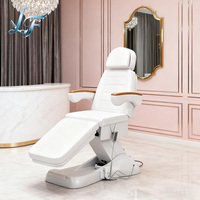 Fauteuil électrique pour soins du visage, lit de beauté inclinable réglable, table de massage pour esthéticienne, salon de tatouage et de cils