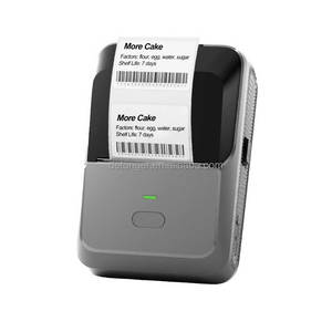 Detonger P2 inkless quần áo trang sức nhãn tự dính Sticker màu xanh răng không dây mã vạch máy in nhãn - Product Image 1