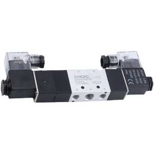 Válvula Solenoide Chcpc 4V230C-08, Colector de Válvulas con Puerto de 1/4 Pulgadas, DC24V, 3 Posiciones, Válvula de Control de 5 Vías - Product Image 1