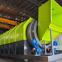 Trommel à tamis sans arbre personnalisé 20-300t/h, longue durée de vie, modèle 2580, pour déchets ménagers et déchets de construction