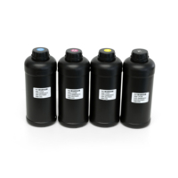 Encre UV d'impression numérique flexible C M Y K 1L, forte adhérence pour l'impression d'emballages et d'étiquettes