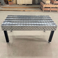 Banc de travail modulaire robuste pour soudage robotisé, combinaison libre et dimensions personnalisables