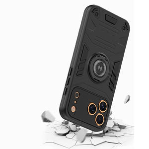 <span class=keywords><strong>Singstar</strong></span> deux en un tpu + pc coques de téléphone pour Huawei nova Y72 support rotatif à 360 degrés béquille Fundas Para étui celulaire - Product Image 2