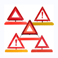 Kit d'avertissement triangulaire de sécurité en gros Panneau triangulaire d'avertissement pliable Kit d'urgence routière pour voiture avec triangle d'avertissement réfléchissant
