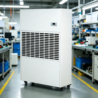 Déshumidificateur vertical 600L/jour, sécheur d'air industriel sur pied, absorbeur d'humidité, contrôle intelligent, pour hôpitaux et écoles