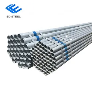 Hot-Dip Galvanized Round Steel Pipe Pre-Galvanized GI Pipe Welded Construction Steel Pipe