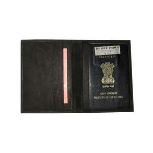 Porte-passeport en cuir véritable de qualité supérieure, étui de voyage durable en cuir pour hommes et femmes, pour le bureau et l'usage quotidien - Product Image 1