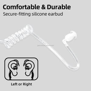 Écouteur professionnel de sécurité FBI, écouteur radio bidirectionnel à deux broches, écouteur à tube d'air de type K pour radio Baofeng Kenwood Retevis - Product Image 2