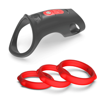Distributeur d'anneaux vibrants avec 3 anneaux péniens, plaisir sexuel masculin, charge magnétique, ensemble d'anneaux de pénis en silicone, produits pour adultes, fournisseur