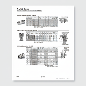 นิวเมติก SMC ฟิตติ้งแบบ one-touch KQG2U23-04ชิ้นส่วนนิวเมติก - Product Image 1