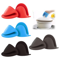 Gants résistants à la chaleur réutilisables protège-doigts porte-pot gants de four en silicone gants en silicone mitaines pour la cuisine