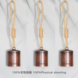 Ijzeren Klokkenspel Grote Vintage Koebellen Op Touw Rustieke Grote Muur Opknoping Decor Woonbenodigdheden - Product Image 6