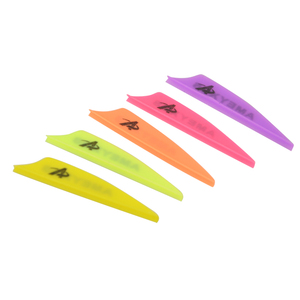 Plumes de flèche en caoutchouc blanches et noires de 2 pouces pour <span class=keywords><strong>tir</strong></span> <span class=keywords><strong>à</strong></span> <span class=keywords><strong>l</strong></span>'<span class=keywords><strong>arc</strong></span>, accessoires de chasse et de bricolage - Product Image 5