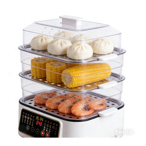 Электрическая пароварка с многоуровневой конструкцией, удобная в использовании, подходит для OEM-заказов, для приготовления на пару или варки на пару, для кухни. - Product Image 5