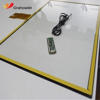 Grand panneau personnalisé multi-écran tactile PCAP 21.5 23.6 23.8 24 27 30 32 42 43 49 55 pouces carte USB capacitive incluse Agriculture